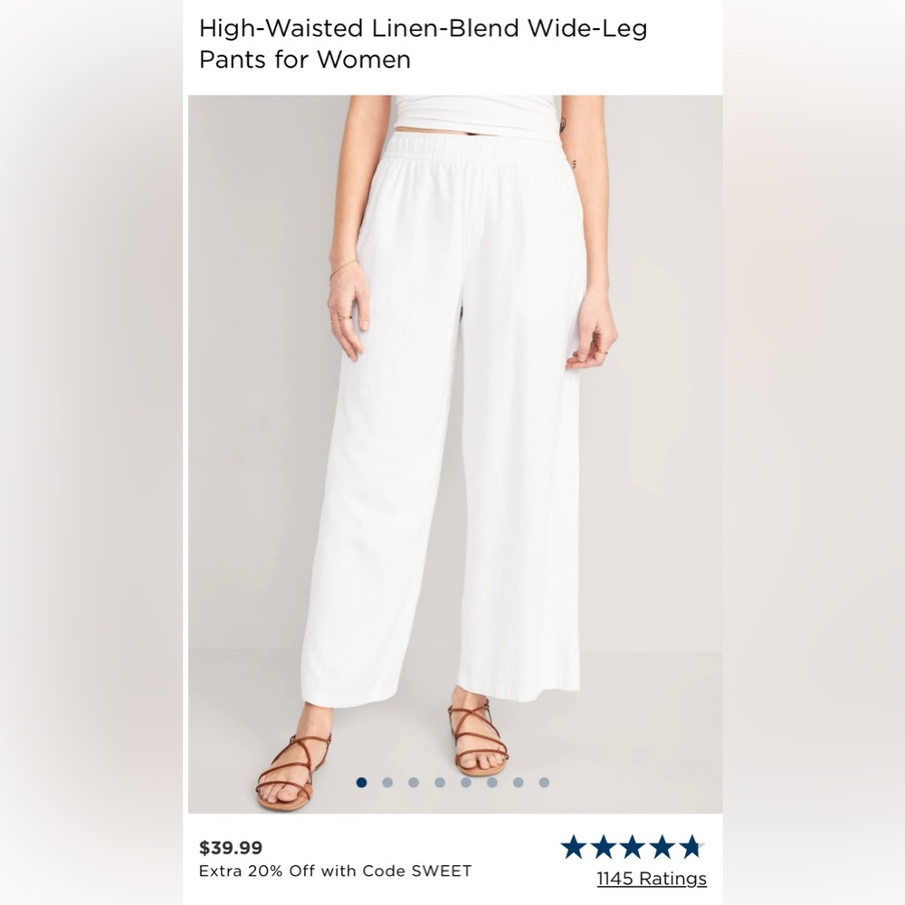 Old Navy Linen Blend Pants